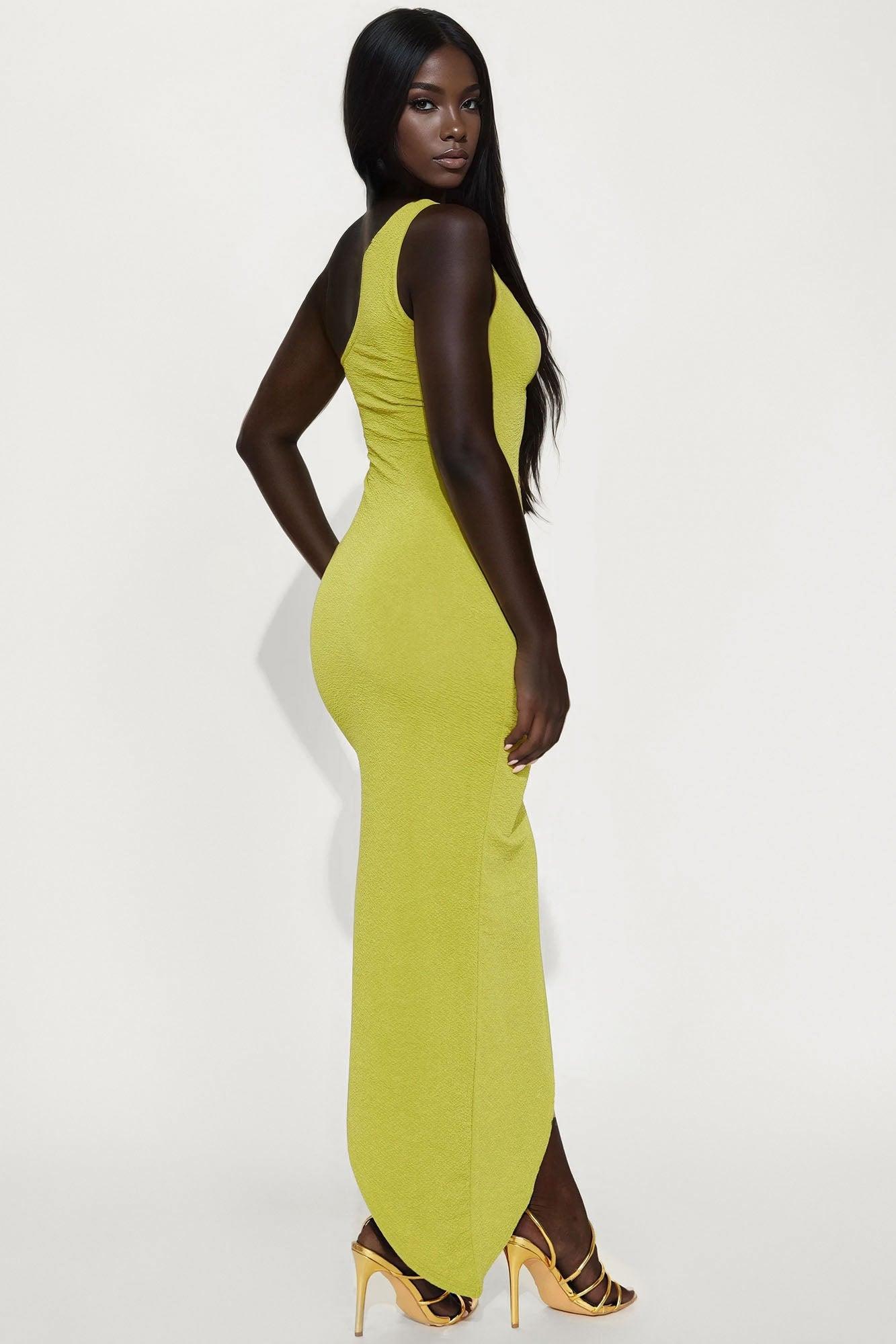 Tahiti Cut Out Maxi Dress - Green Product Image