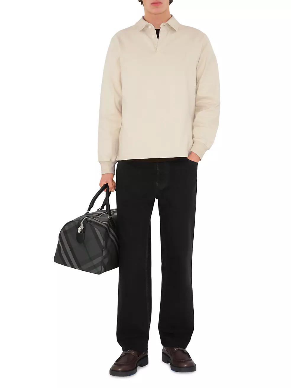 Oversized Cotton Polo Shirt Product Image