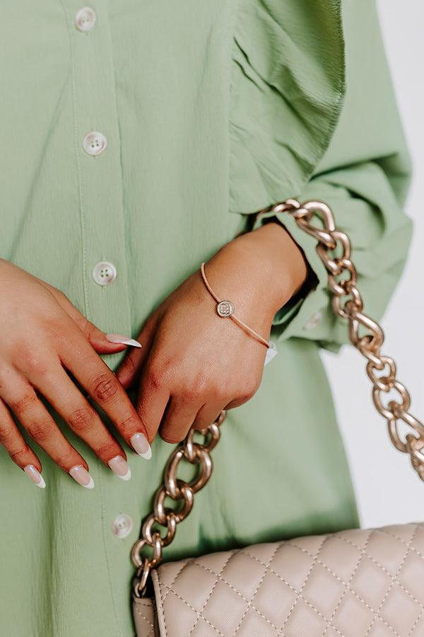 Kendra Scott Stamped Dira Bracelet In Gold Ivory Mother Of Pearl Product Image
