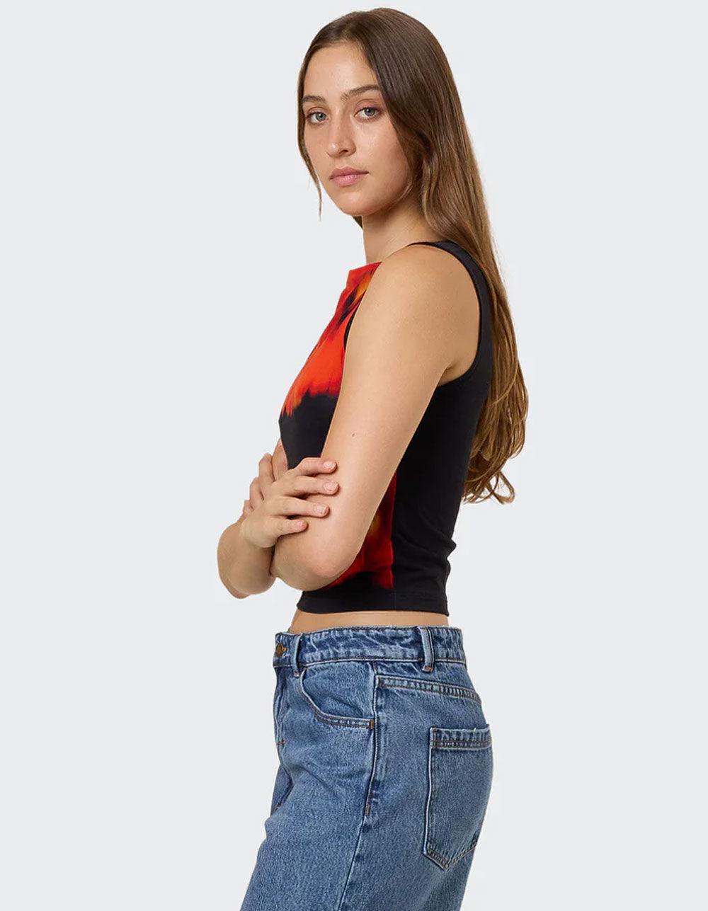 THRILLS Lucky For You Womens Sleeveless Top - BLACK COMBO Product Image