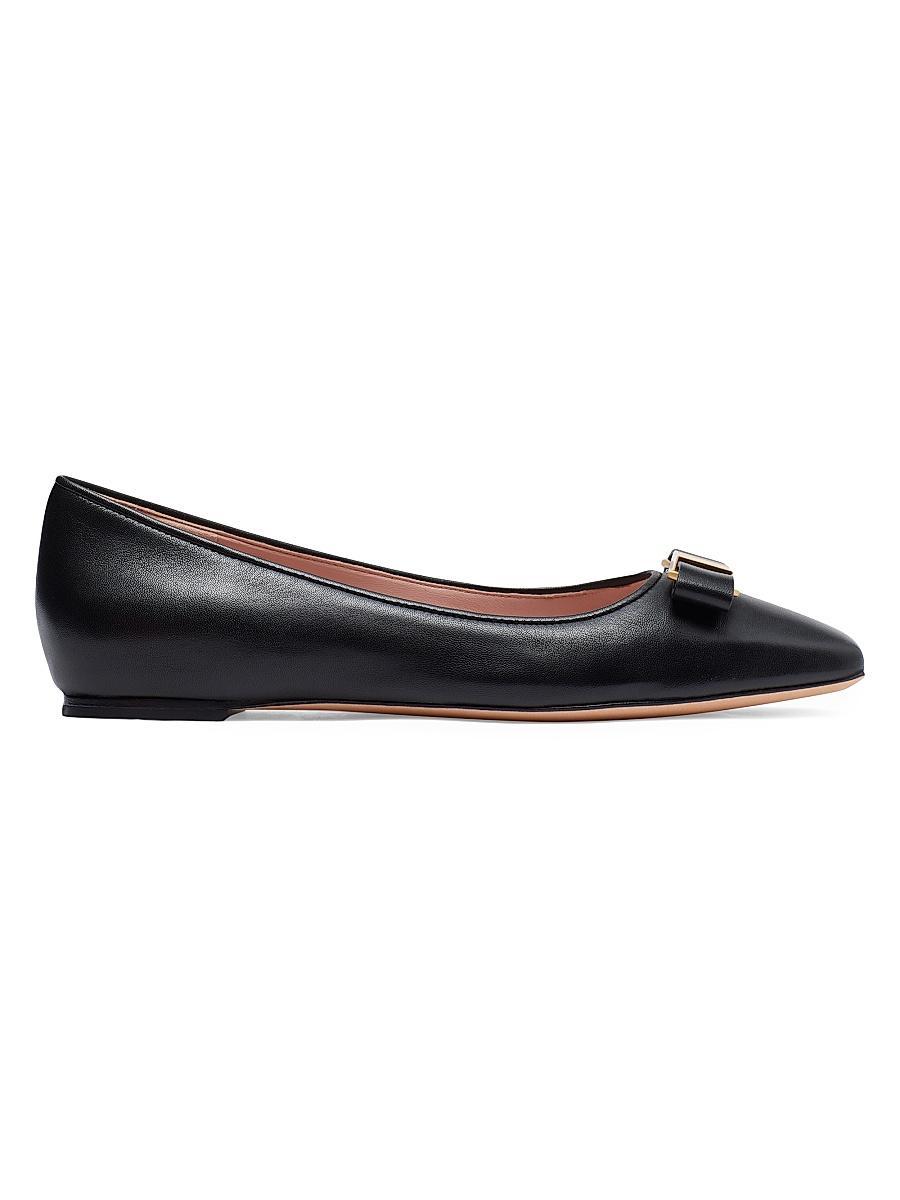 Ferragamo Womens Joelle Denim Ballet Flats Product Image