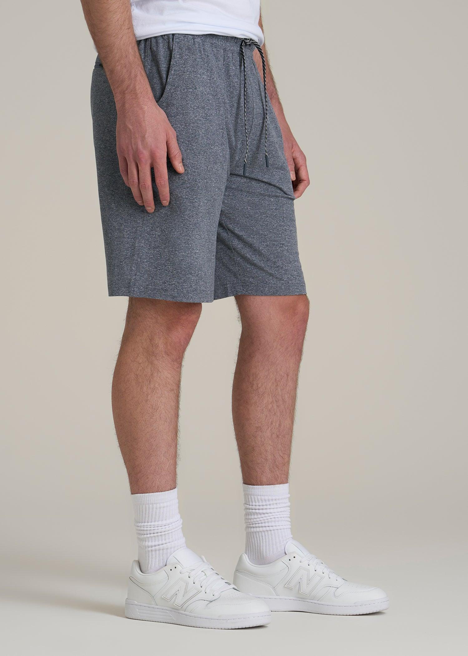 Weekender Stretch Lounge Shorts for Tall Men in Navy Mix Product Image