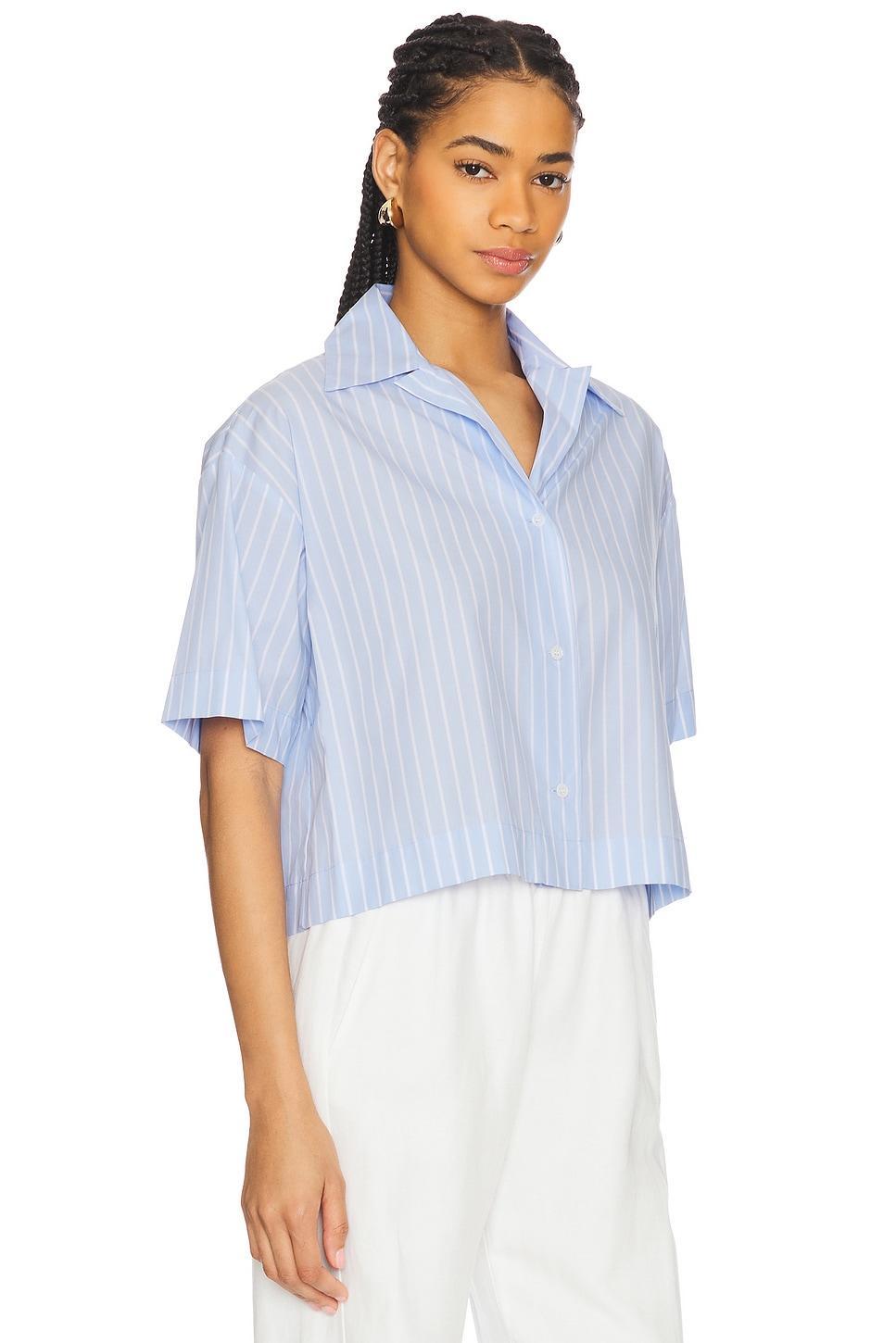 Cropped Short Sleeve Shirt Enza Costa Product Image