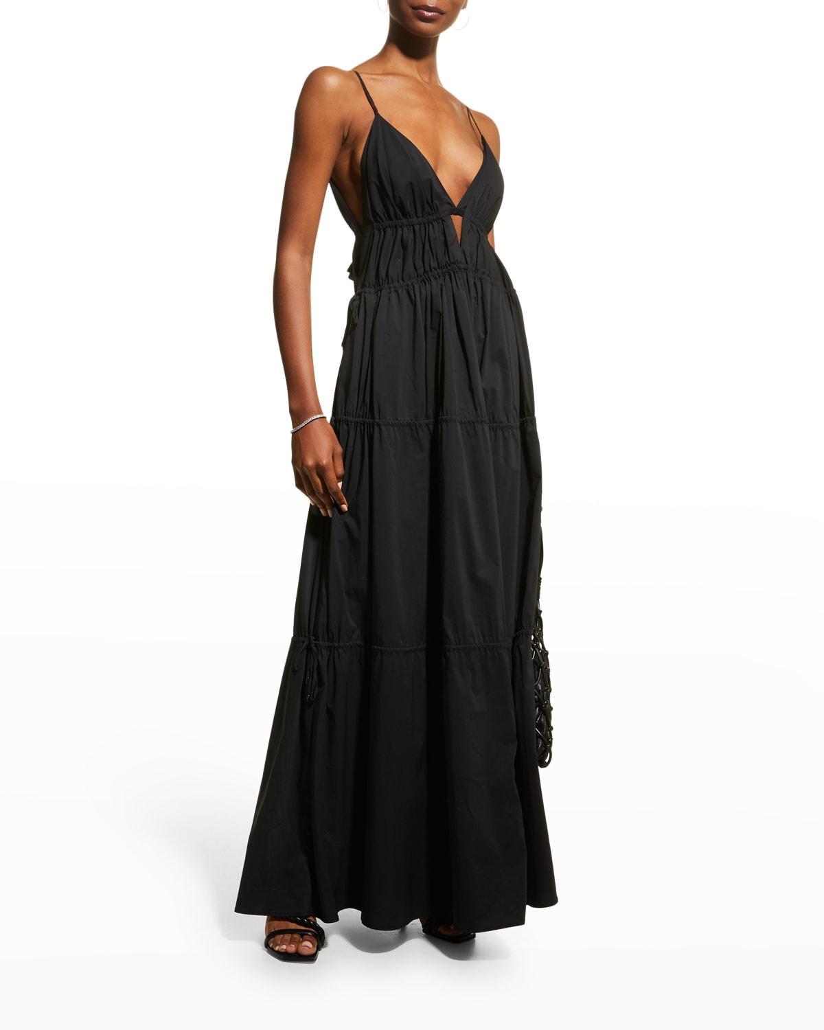 Womens April Tiered Gathered Maxi Dress Product Image
