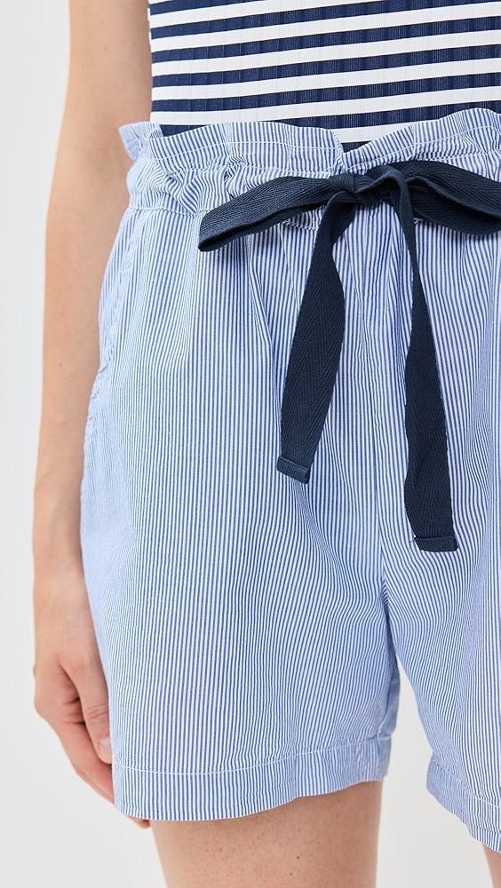 Stateside Pinstripe Paperbag Shorts | Shopbop Product Image