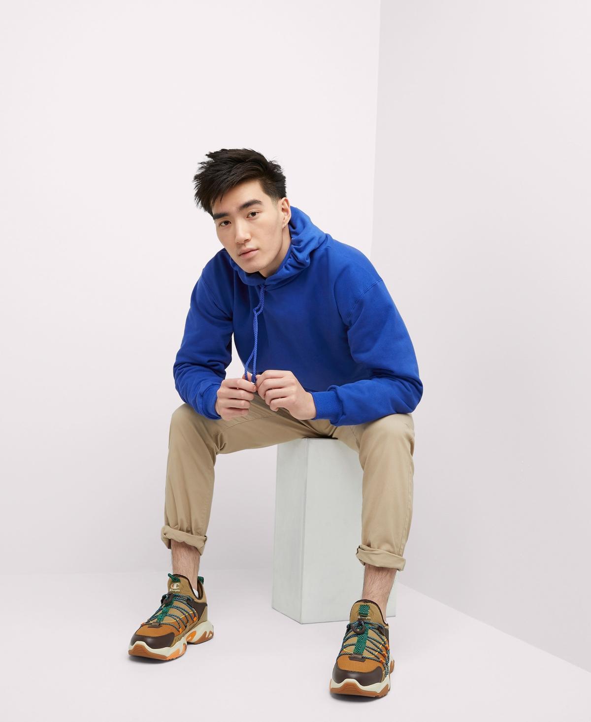 Men's Hanes Ultimate® Fleece Pullover Hoodie, Size: Small, Blue Product Image