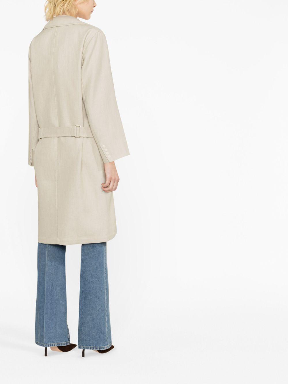 double-breasted duster coat Product Image