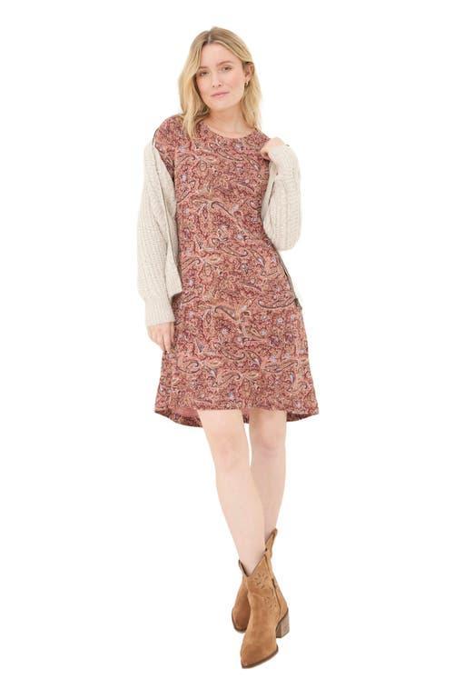 FatFace Women's Plus Size Simone Wild Paisley Jersey Dress in Dusky Pink at Nordstrom, Size 16 Product Image