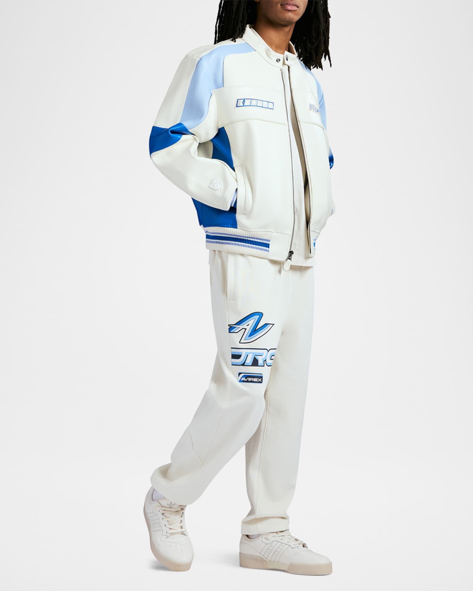 Men's Off Shore Racing Leather Jacket Product Image