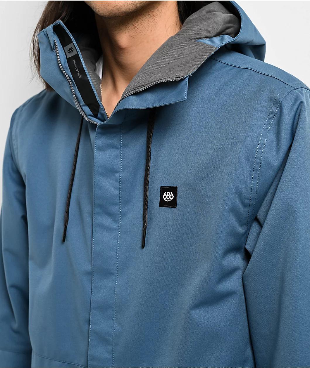 686 Foundation Insulated Blue 10K Snowboard Jacket Product Image