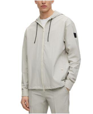 Boss by Hugo Boss Mens Performance Relaxed-Fit Hooded Shirt Product Image