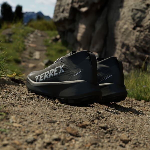 adidas Terrex Agravic GORE-TEX Trail Running Shoes Silver Green 9.5 Womens Product Image