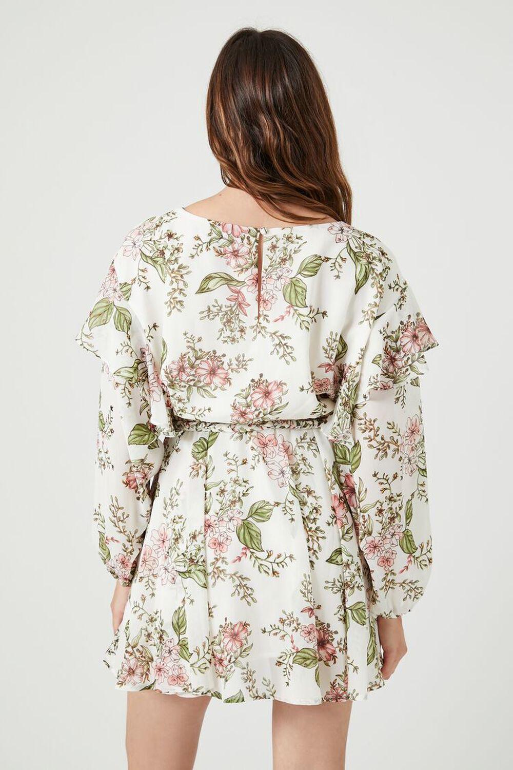 Floral Print Layered Mini Dress | Forever 21 Product Image