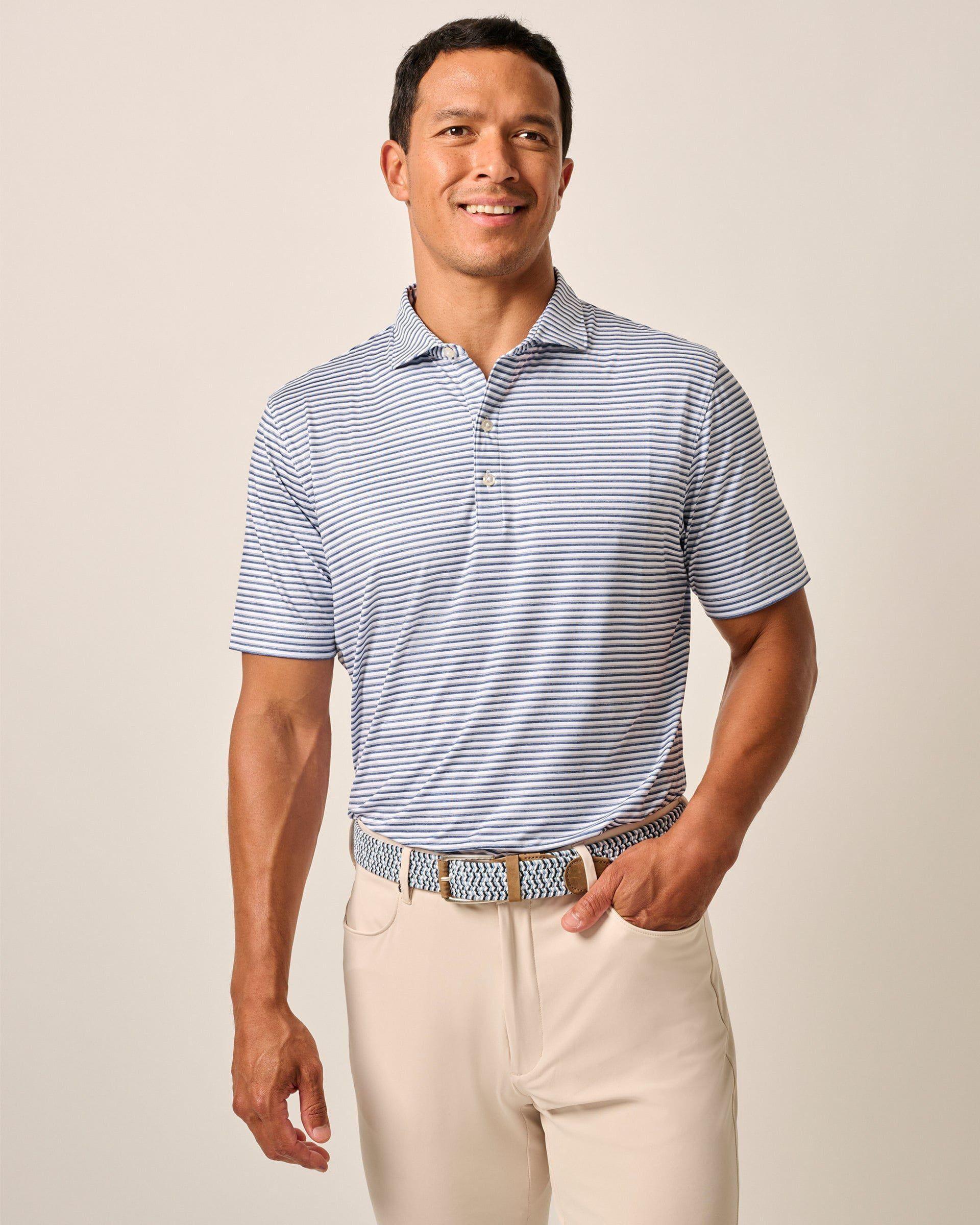 Featherweight Performance Polo - Warwick Stripe Male Product Image