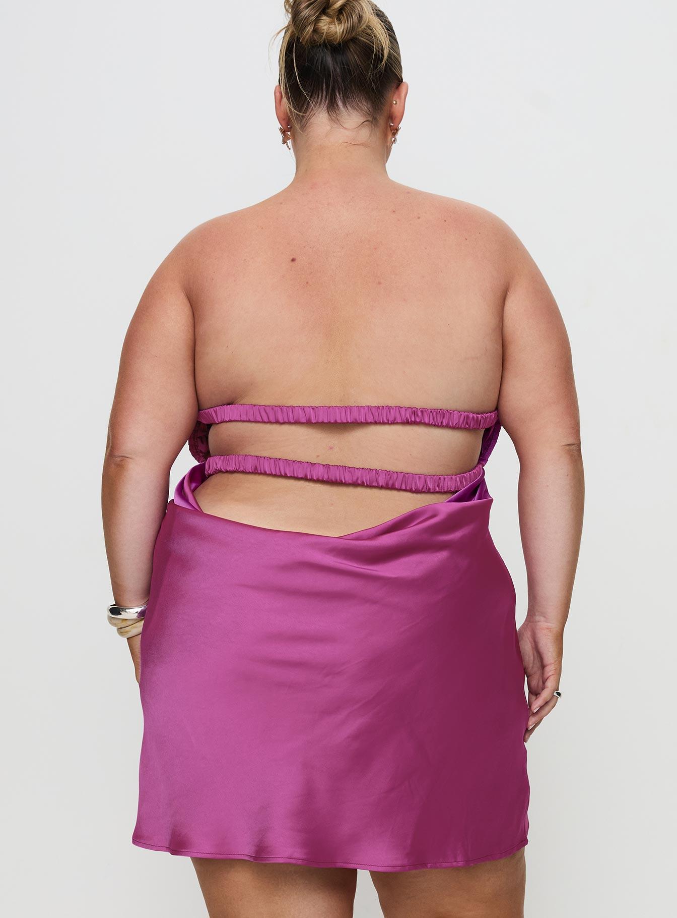 Faviola Mini Dress Purple Curve Product Image