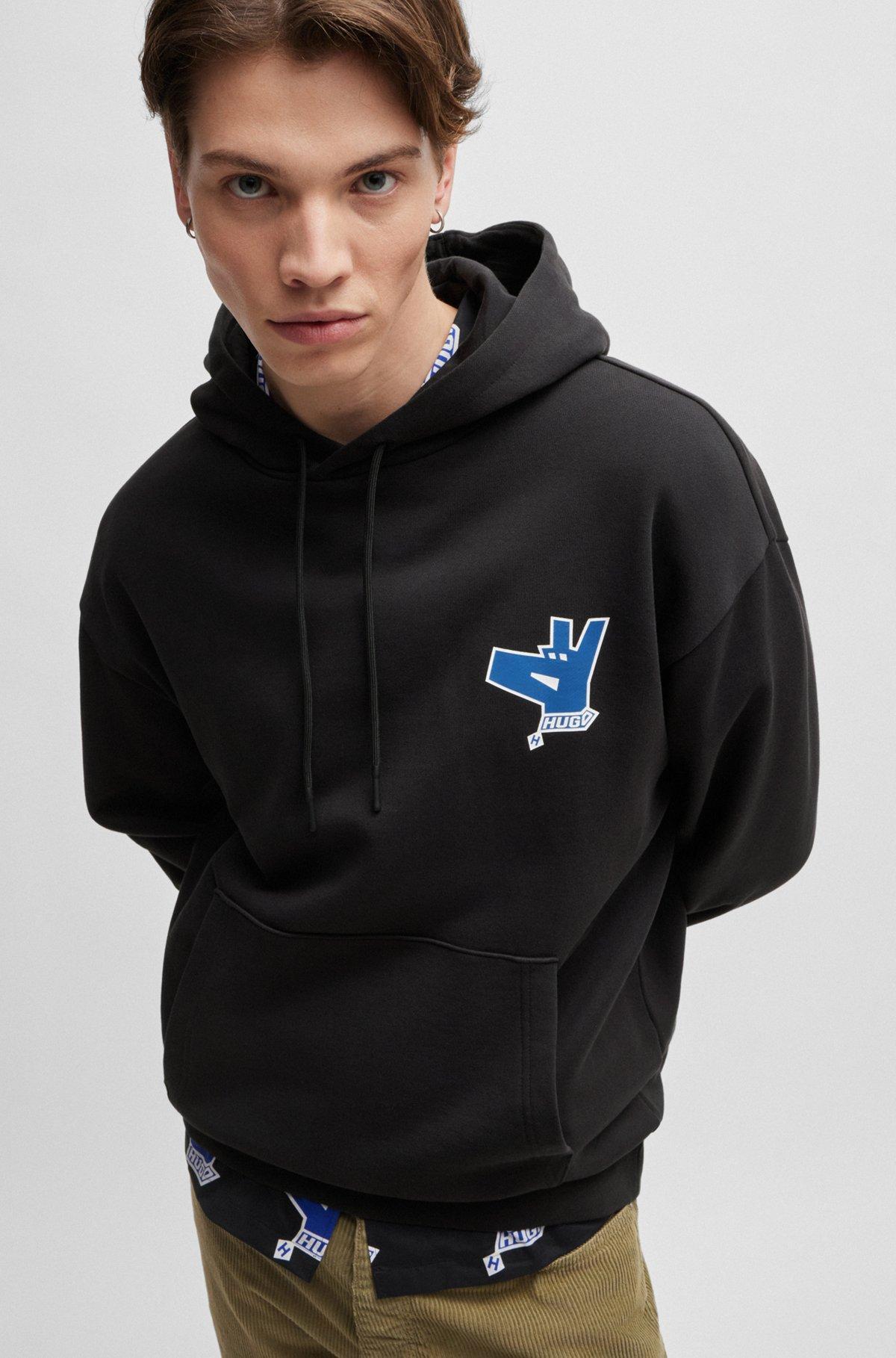 Cotton-terry hoodie with new-season logo artwork Product Image