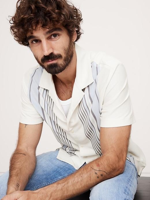 Luxury-Touch Pique Resort Shirt Product Image