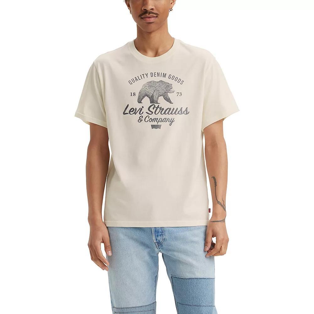 Men's Levi's® Relaxed-Fit Short-Sleeve Graphic Tee, Size: Small, Grizzly Ivory Product Image