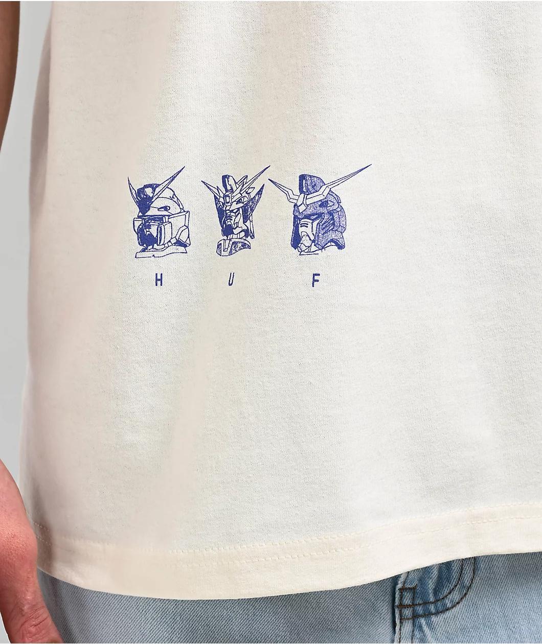 HUF x Mobile Suit Gundam Wing Heads Bone T-Shirt Product Image