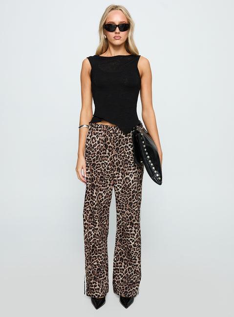 Buzzer Track Pants Leopard Product Image
