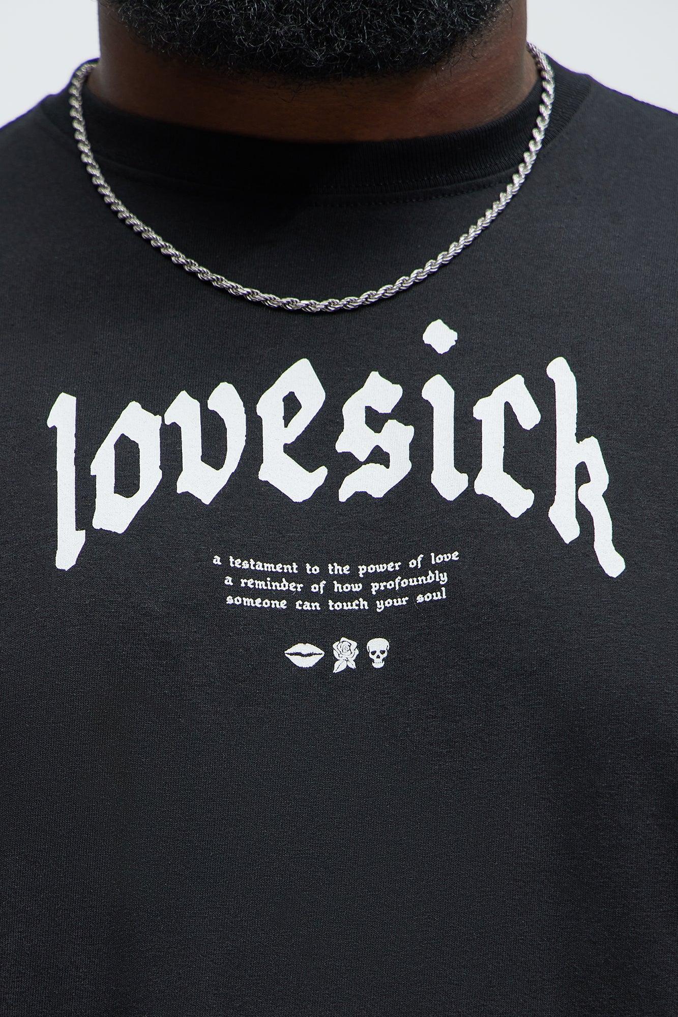 Lovesick Soul Short Sleeve Tee - Black Product Image