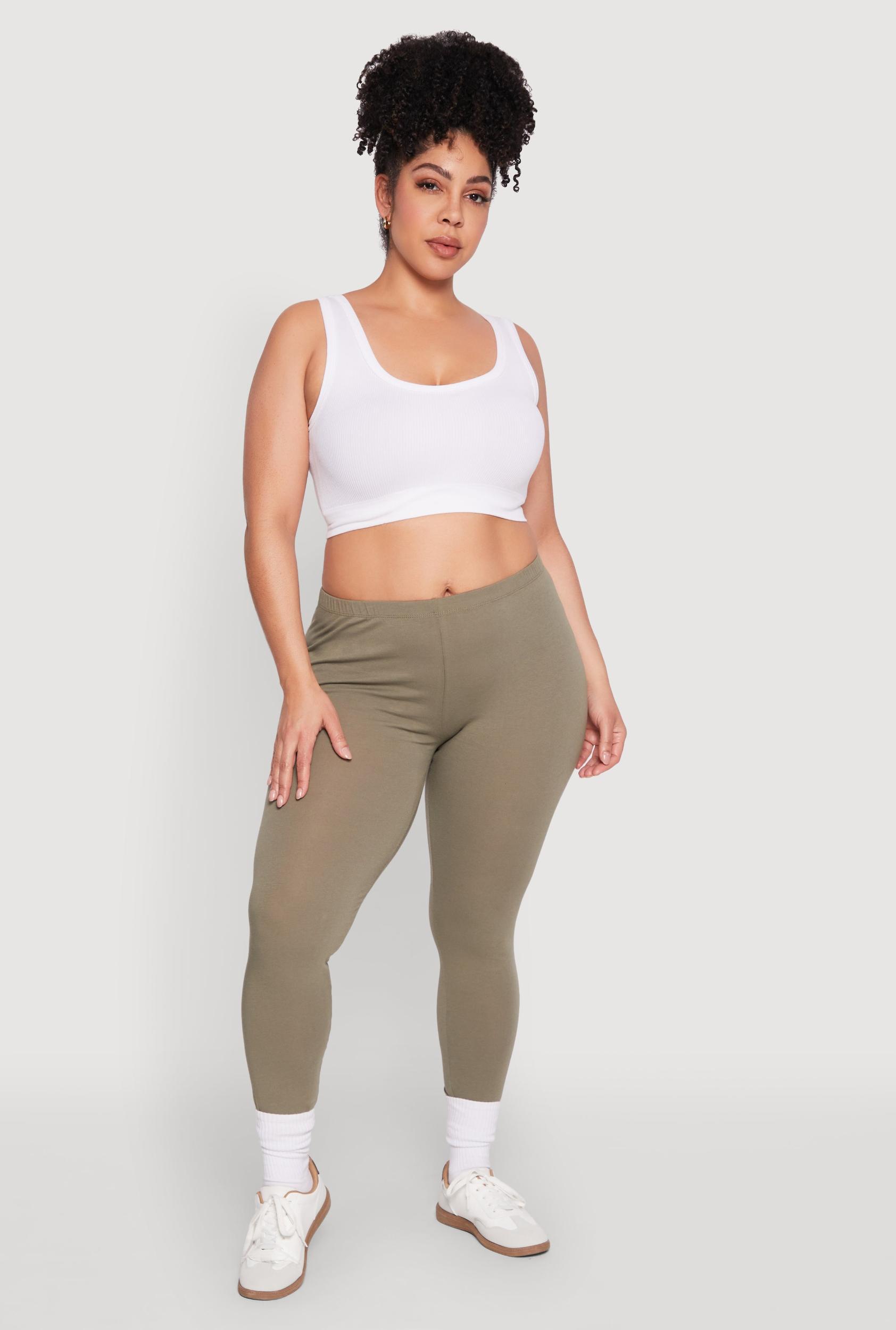 Womens Plus Size High Waisted Leggings Product Image