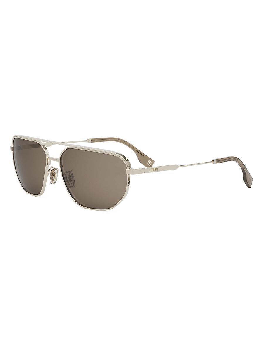 Mens Acetate Rectangle Sunglasses Product Image