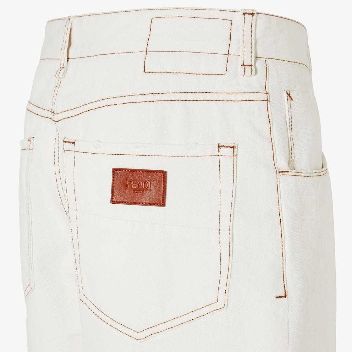 Short JeansWhite denim shorts Product Image