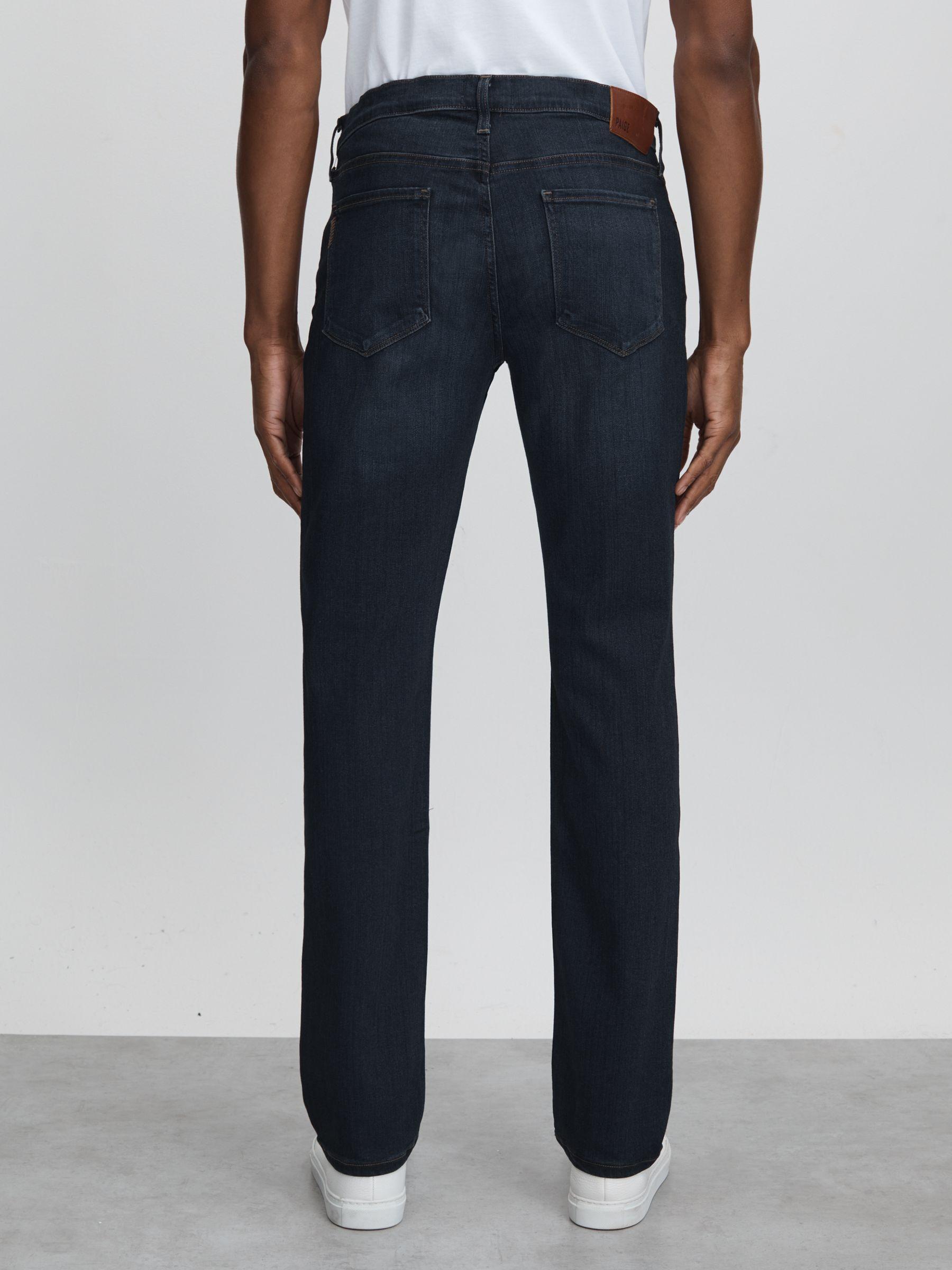 Paige Russ Blue Straight Leg Jeans in Russ Blue Product Image
