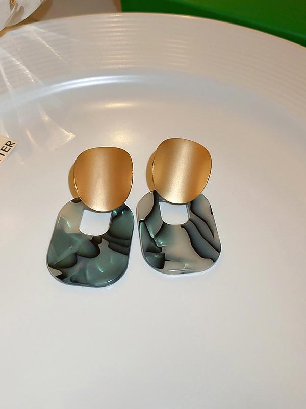 Geometric Drop Earrings Product Image