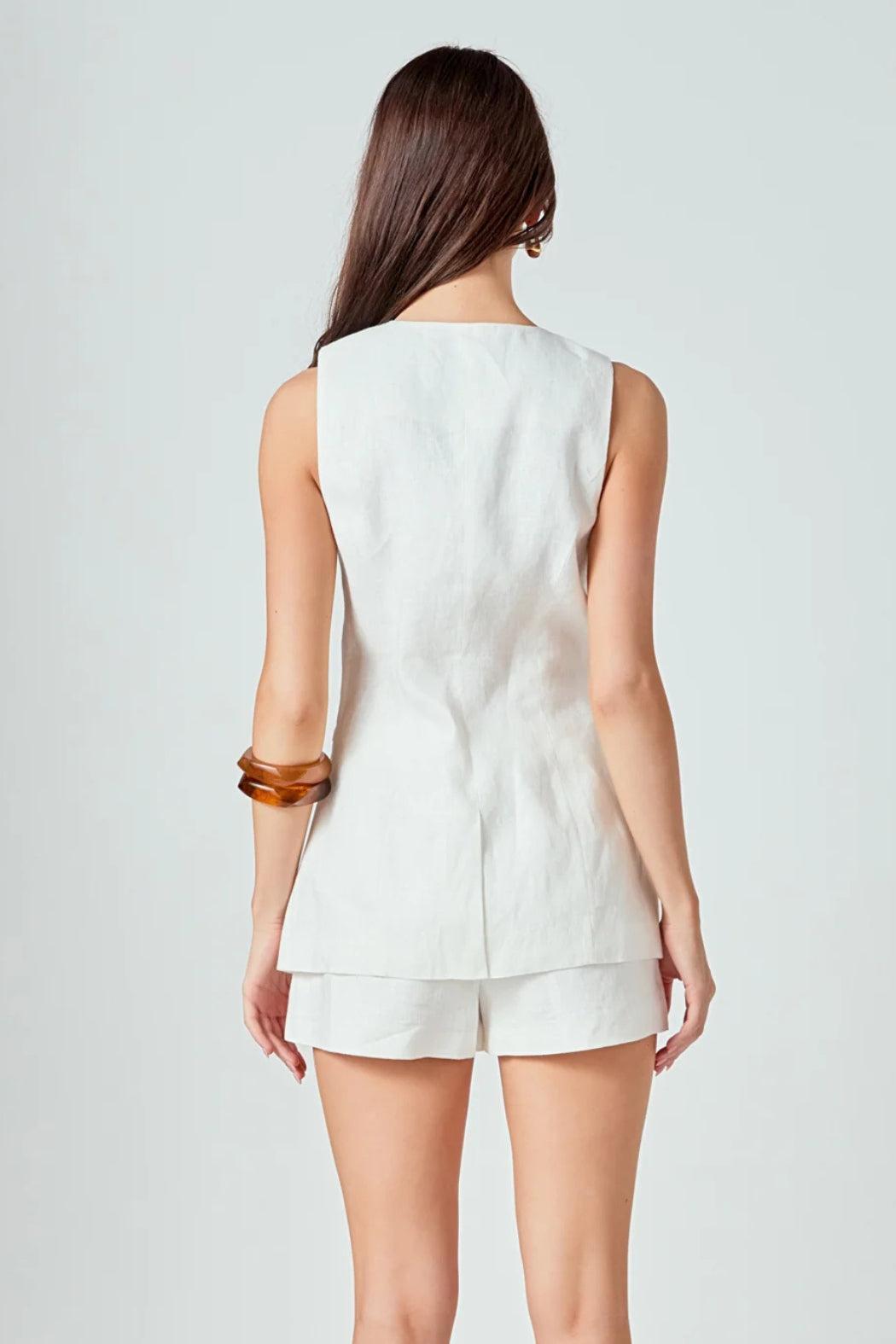 Linen Vest Top Product Image