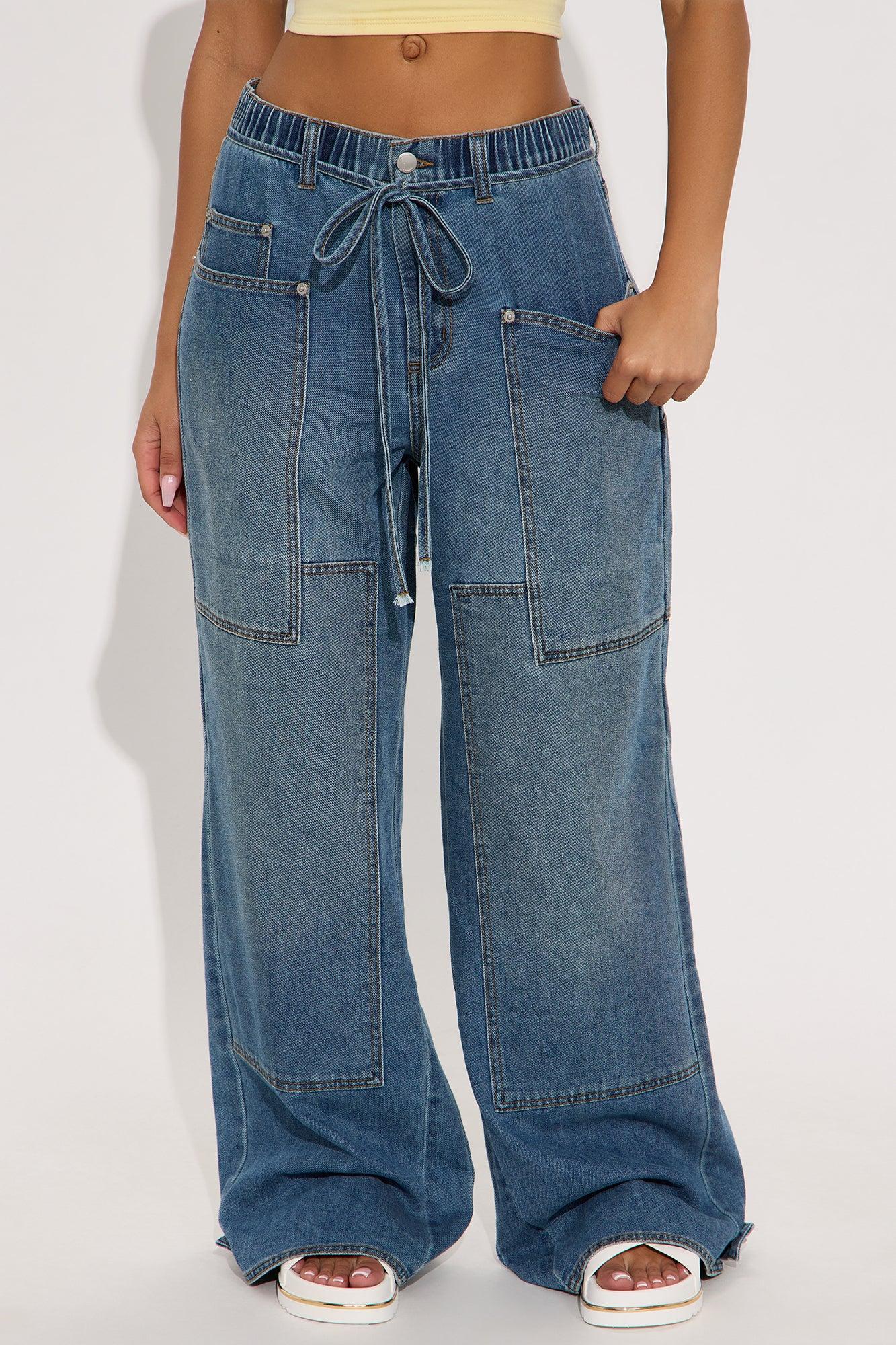 Going Everywhere Wide Leg Jeans - Medium Wash Product Image
