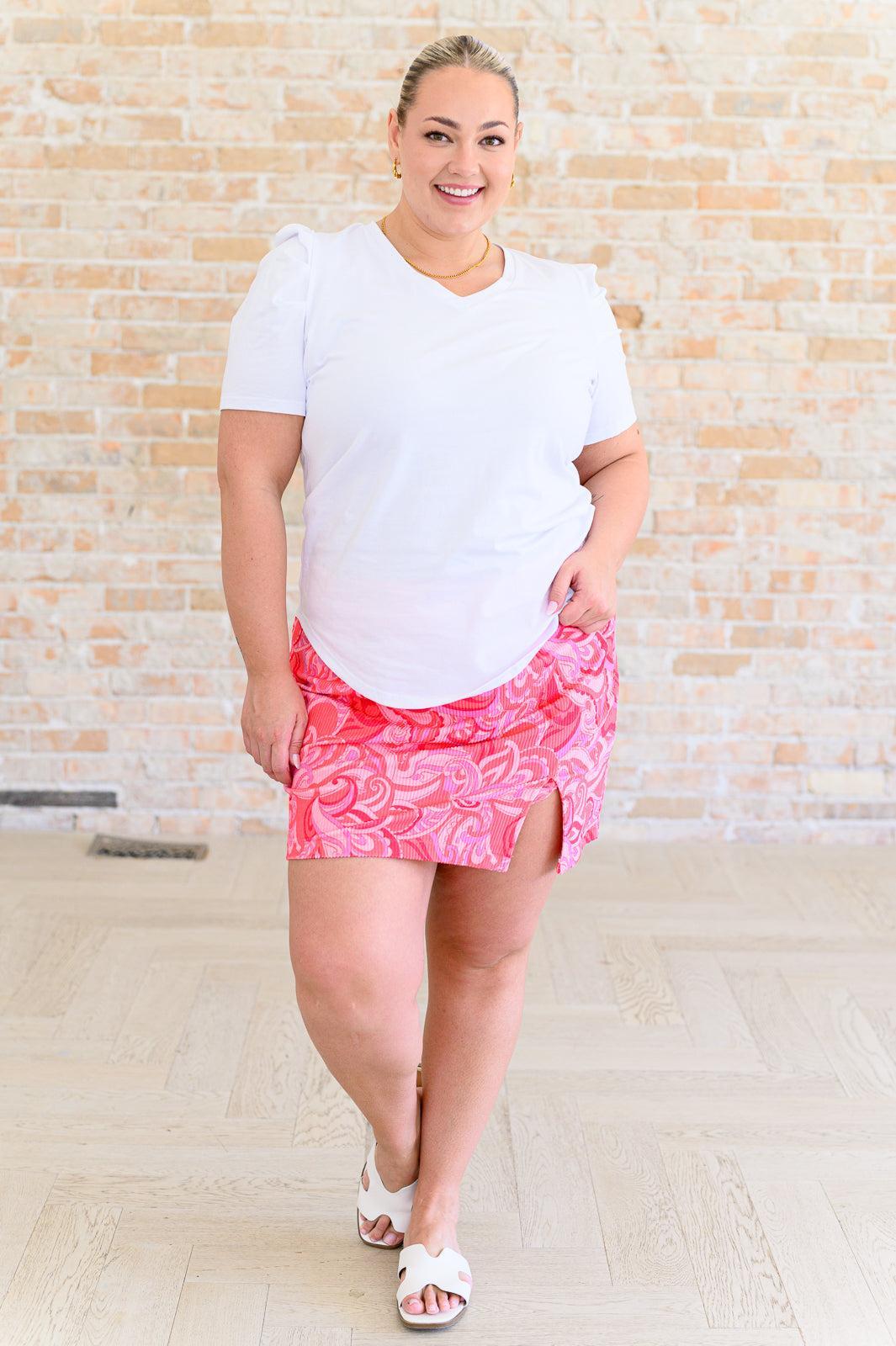 Up and Running Mineral Wash Romper in Coral Pink (Online Exclusive) Product Image