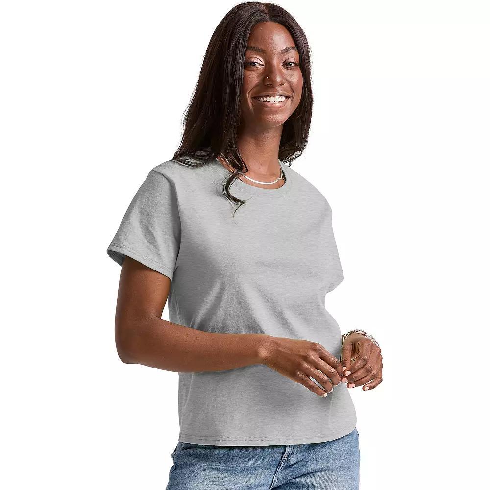 Women's Hanes® Essentials Classic Fit Tee, Size: XS, Black Product Image