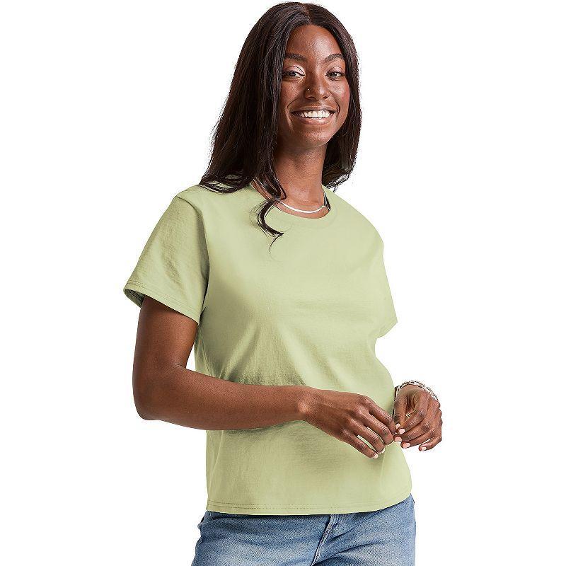 Women's Hanes® Essentials Classic Fit Tee, Size: XS, Black Product Image