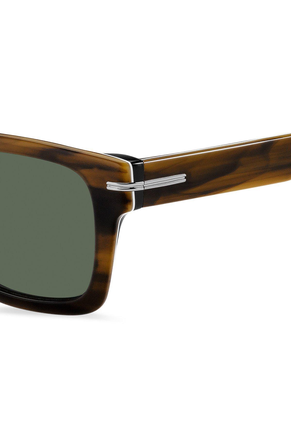 BOSS - Patterned-acetate sunglasses with silver-tone hardware Product Image