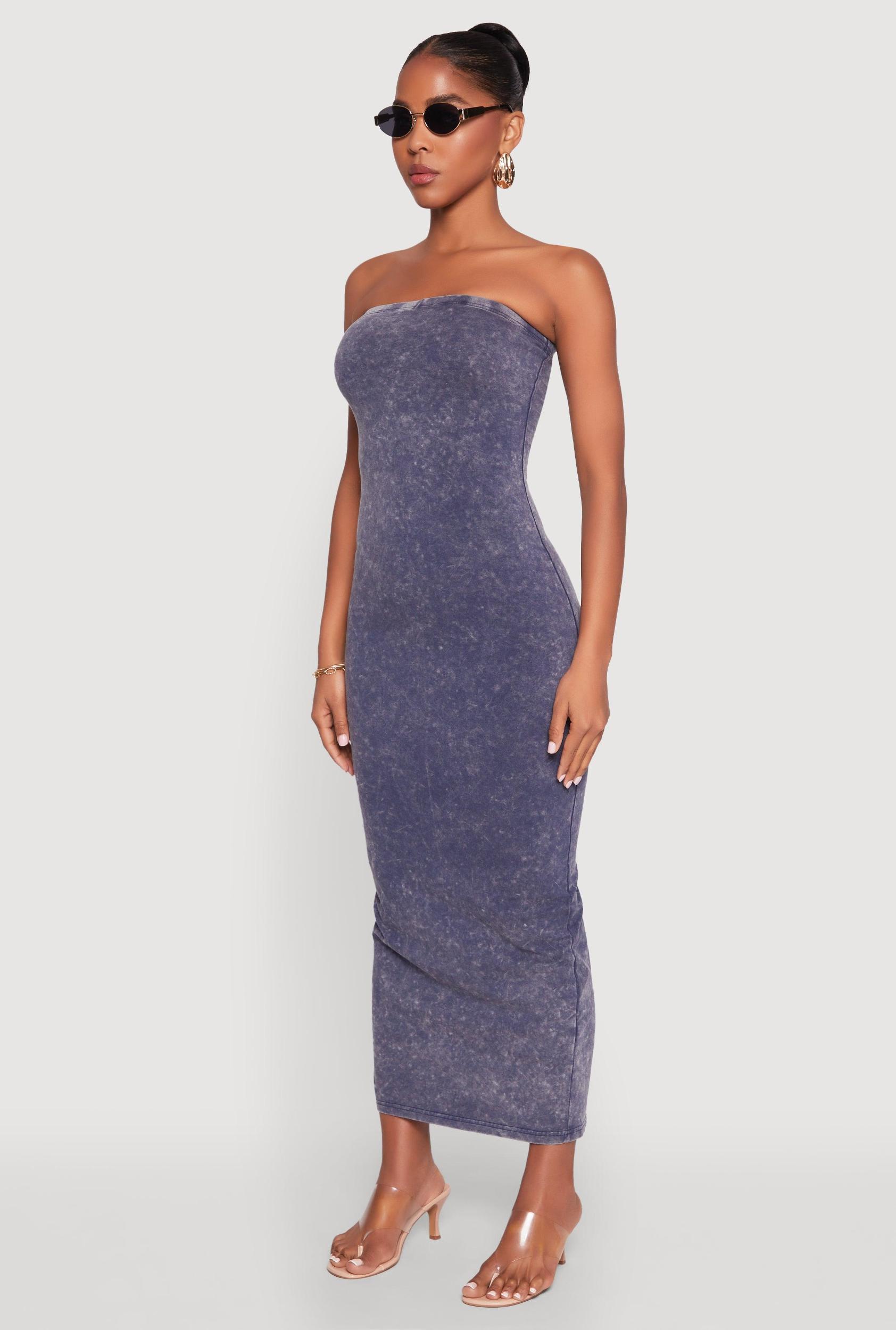 Womens Daisy Mineral Wash Maxi Tube Dress Product Image