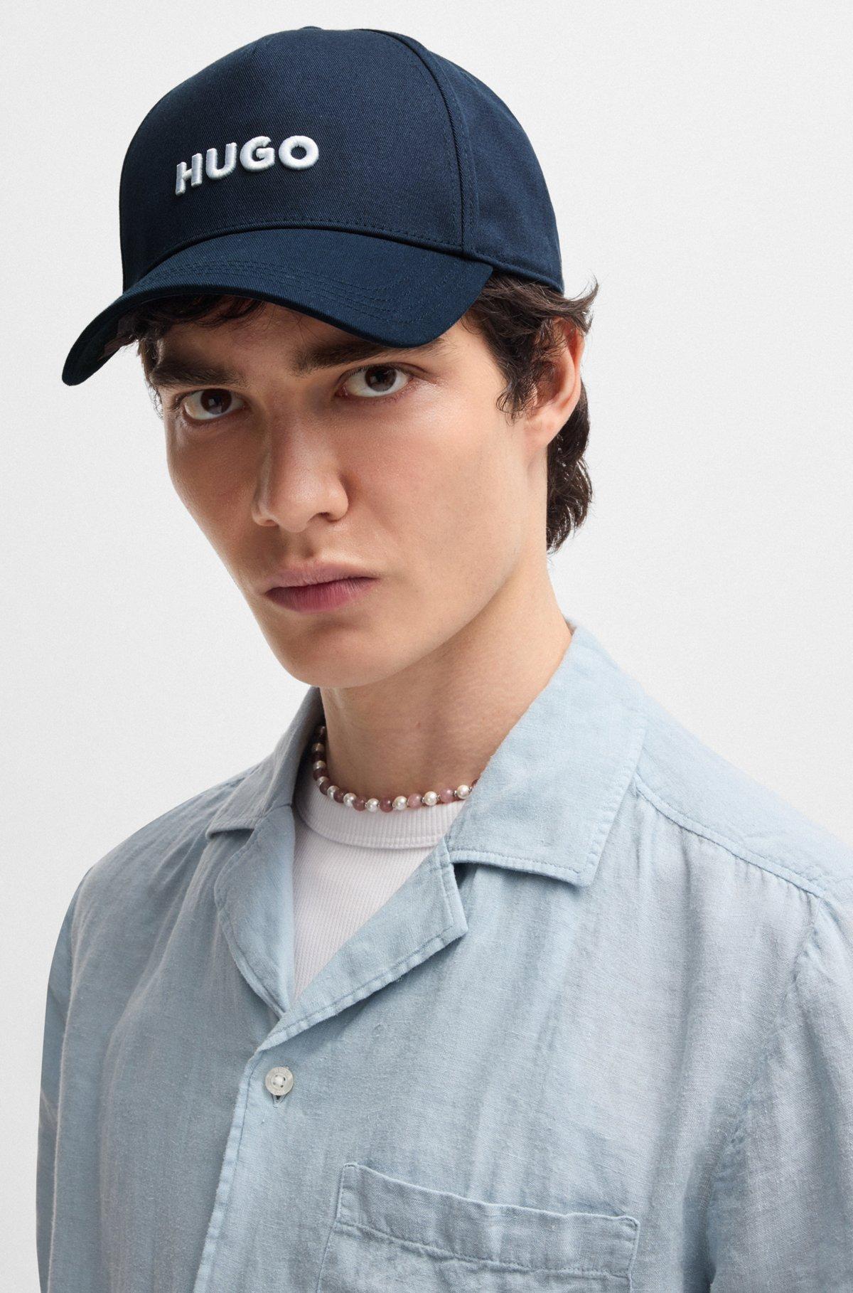 Cotton-twill cap with logo on front and visor Product Image