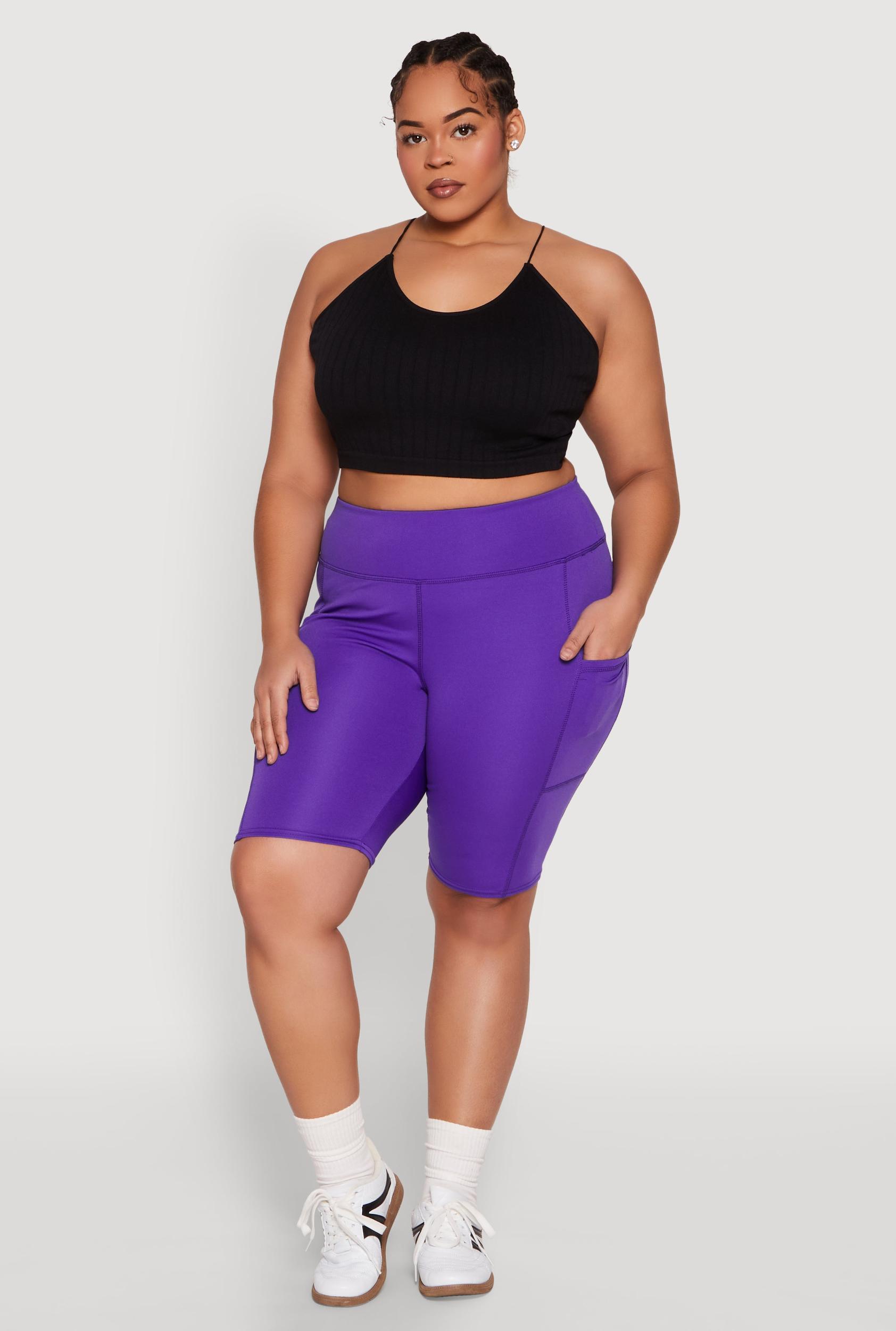 Womens Plus Size Spandex Biker Shorts Product Image