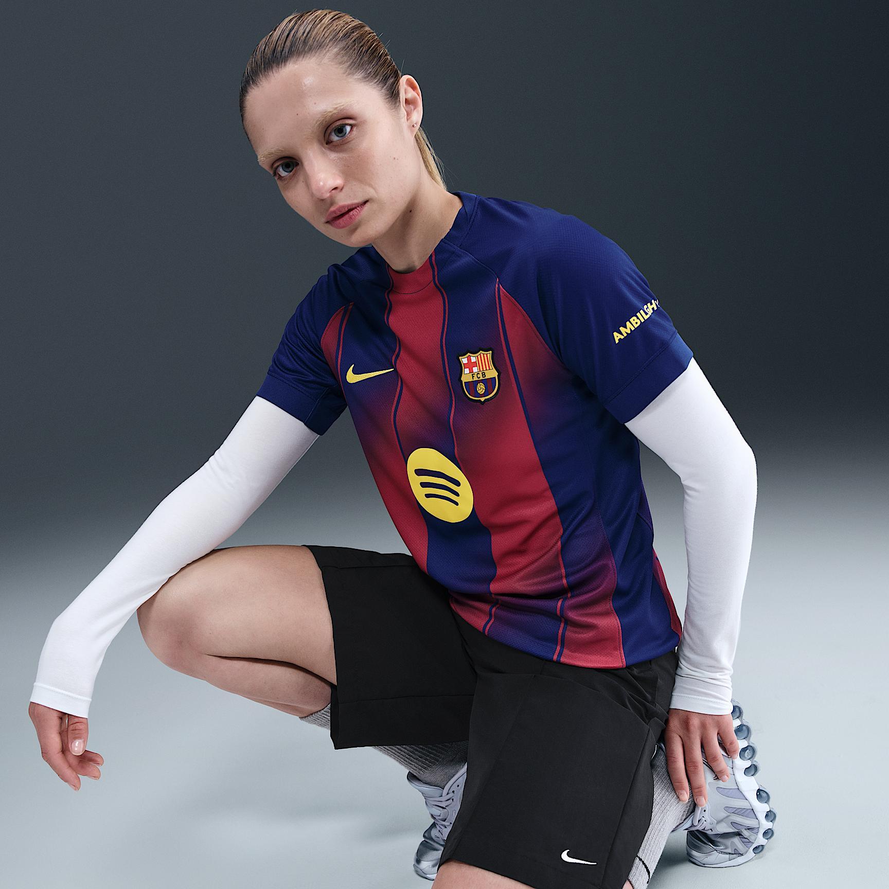 FC Barcelona 2025/26 Stadium Home Women's Nike Dri-FIT Soccer Replica Jersey Product Image