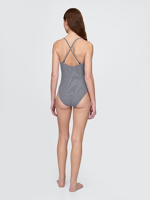 Square-Neck One-Piece Swimsuit Product Image