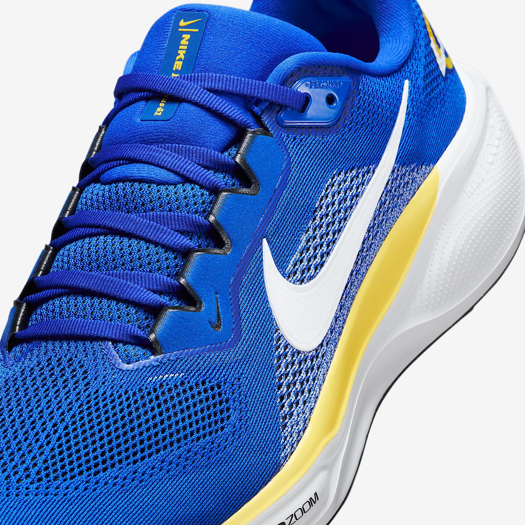 Los Angeles Rams Pegasus 41 Men's Nike NFL Road Running Shoes Product Image