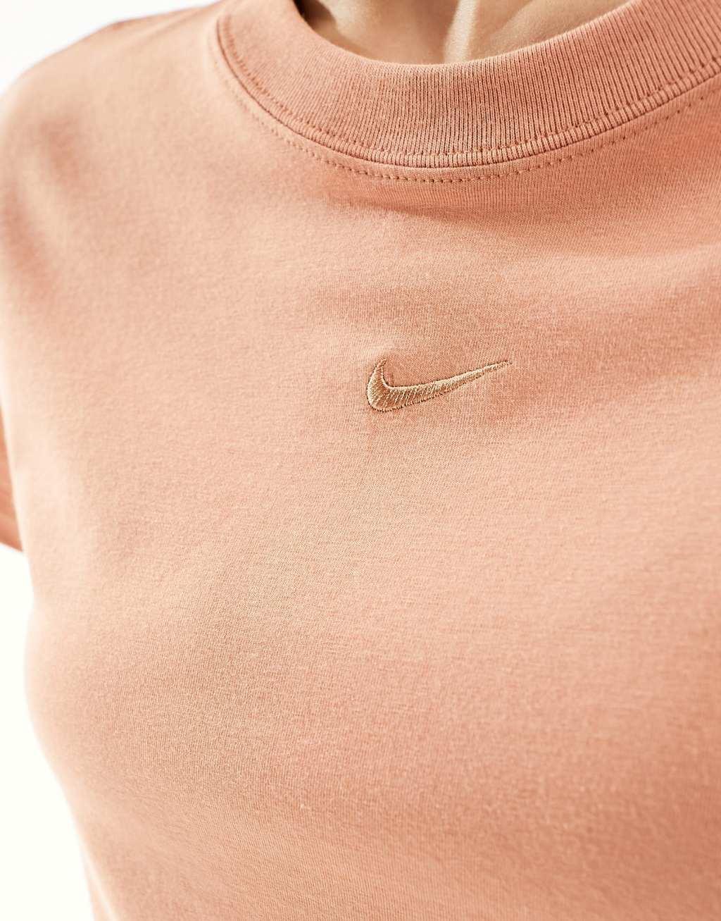 Nike Chill cropped t-shirt in orange Product Image