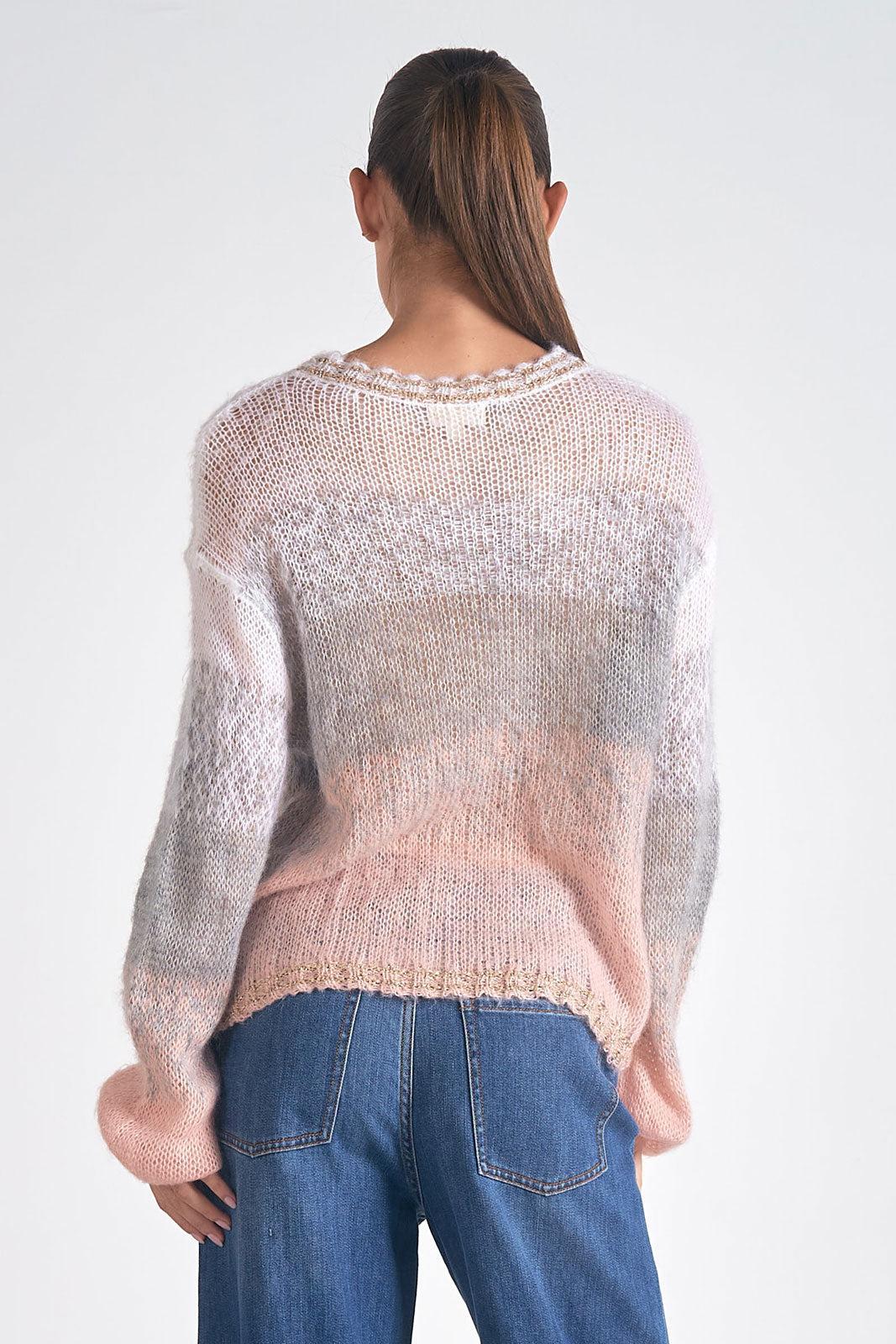Loose Crewneck Knit Sweater Product Image