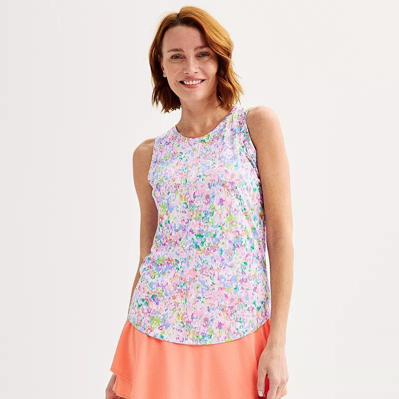 Women's Tek Gear® Dry Tek Tank Top, Size: XXL, Pink Watercolor Product Image