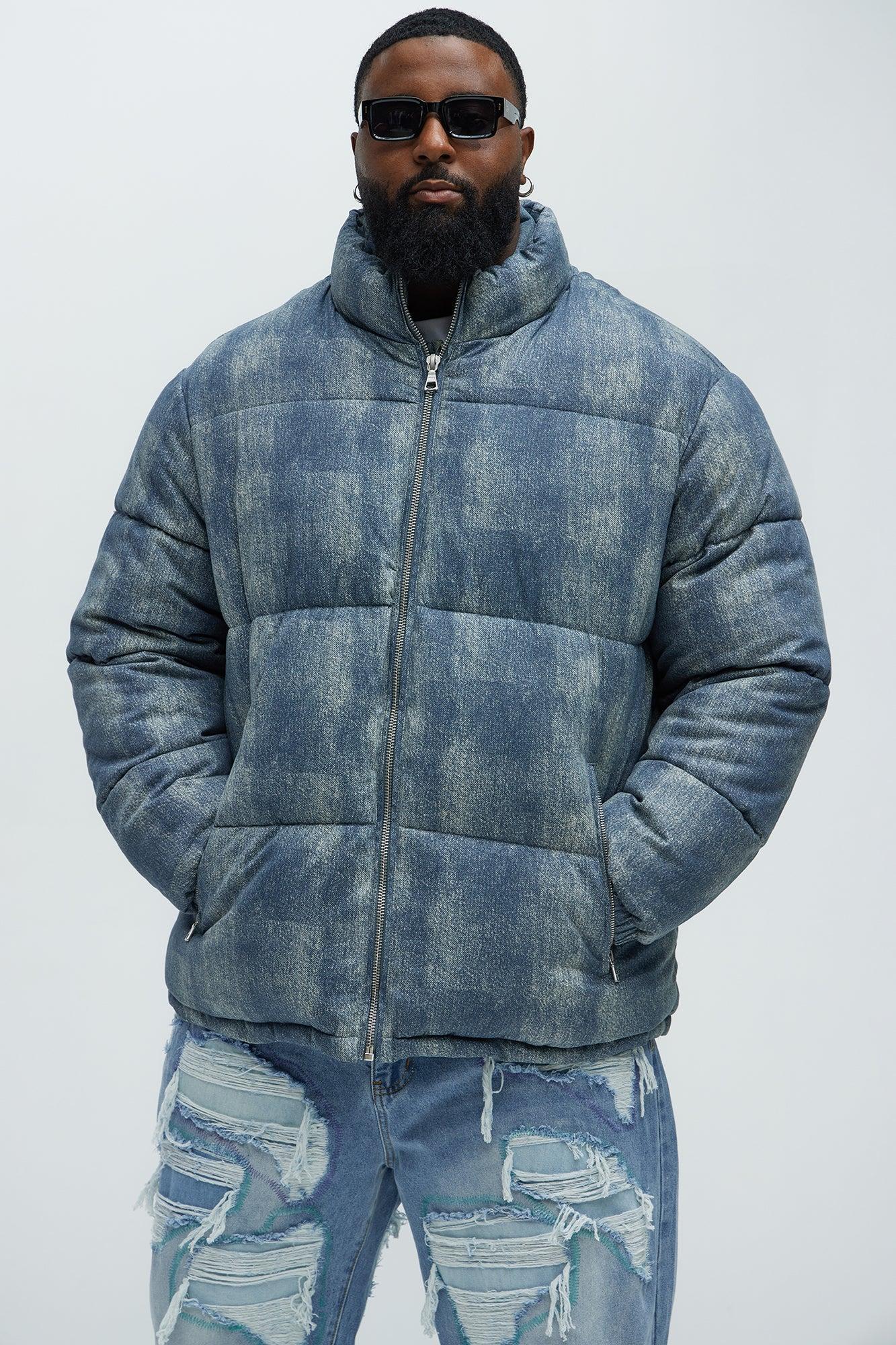 Inwood Printed Denim Puffer - Blue/combo Product Image