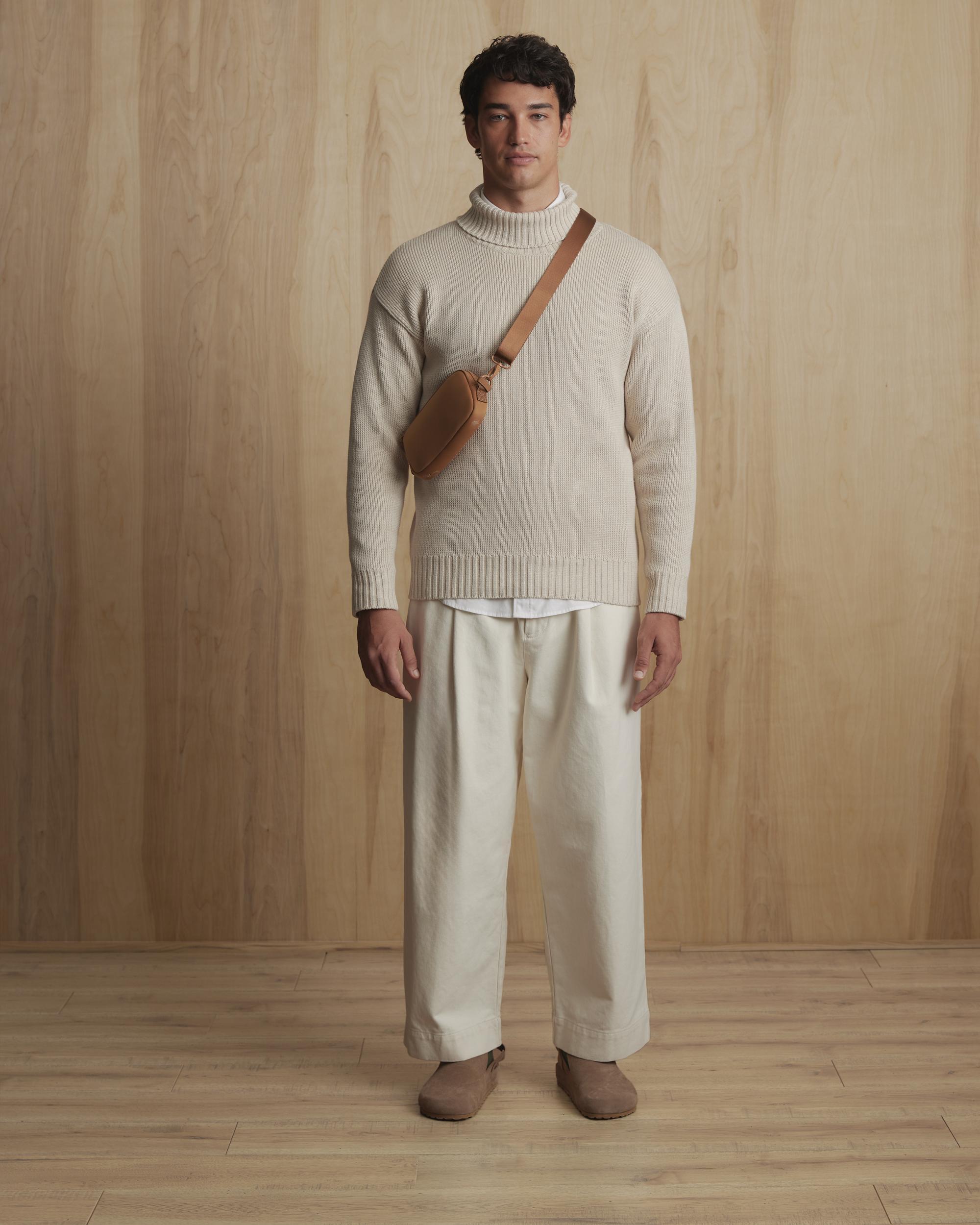 Quince | Men's Turtleneck Sweater Organic Cotton Product Image