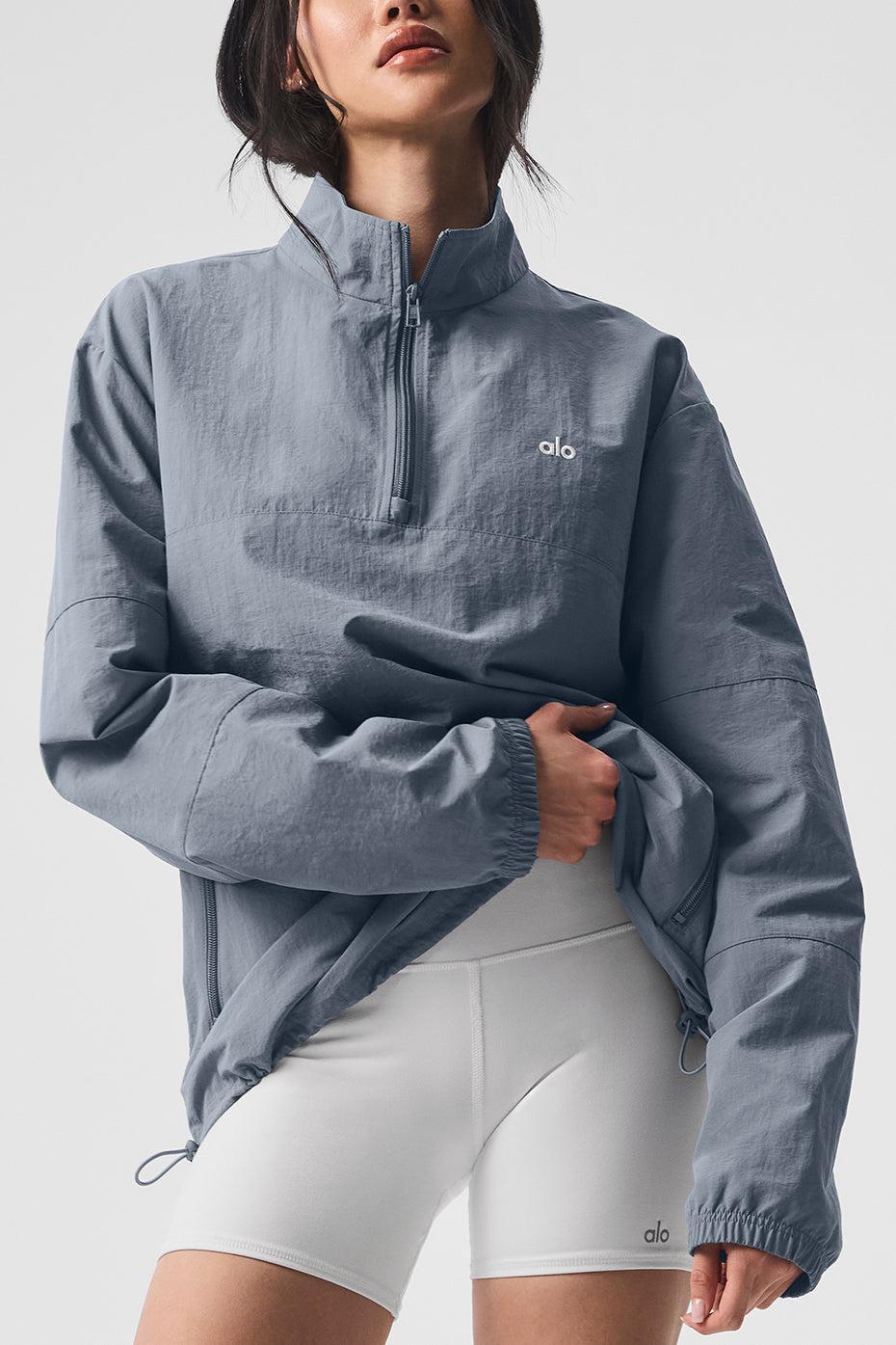Lightweight Takeaway Track Pullover - Steel Grey Male Product Image