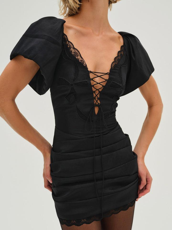Singrid Mini Dress — Black Product Image
