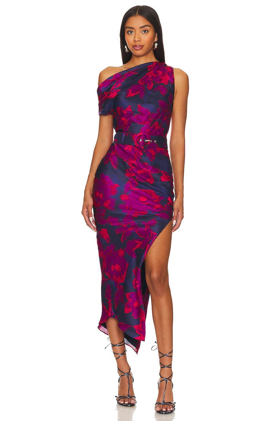 Calantha Off Shoulder Midi Dress NICHOLAS Product Image